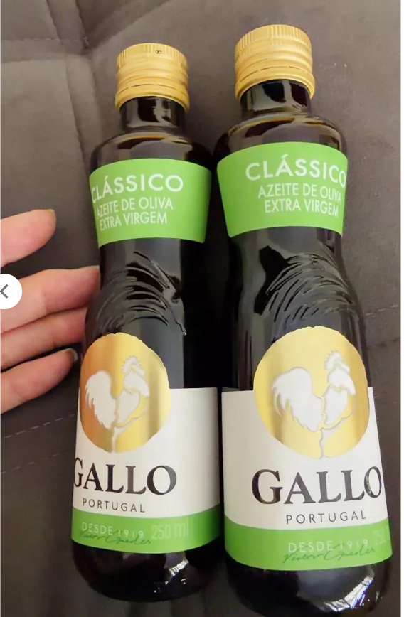 Pedido de Fernanda L. entregue: 2x Gallo Extra Virgem 250ml
